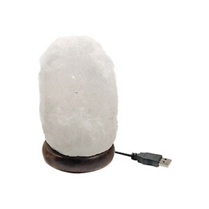 Lampada di sale USB, Bianca Lampada di sale USB, Bianca