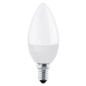 Lampadina LED a bulbo C37, Attacco E14, Potenza 4,9 W, Luce Bianca Calda Lampadina LED a bulbo C37, Attacco E14, Potenza 4,9 W, Luce Bianca Calda