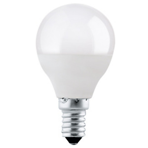 Lampadina LED a bulbo P45, Attacco E14, Potenza 4,9 W, Luce Bianca Calda Lampadina LED a bulbo P45, Attacco E14, Potenza 4,9 W, Luce Bianca Calda