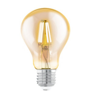 Lampadina LED a filamento A75, Attacco E27, Potenza 4 W, Luce Bianca Calda