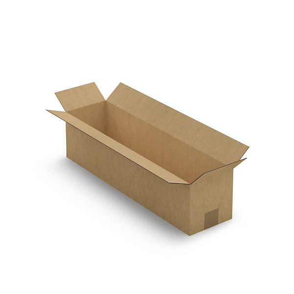 Lange doos van enkelgolfkarton met grote opening RAJA 60 x 15 x 15 cm - 1