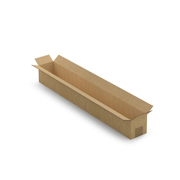 Lange doos van enkelgolfkarton met grote opening RAJA 80 x 10 x 10 cm - 1