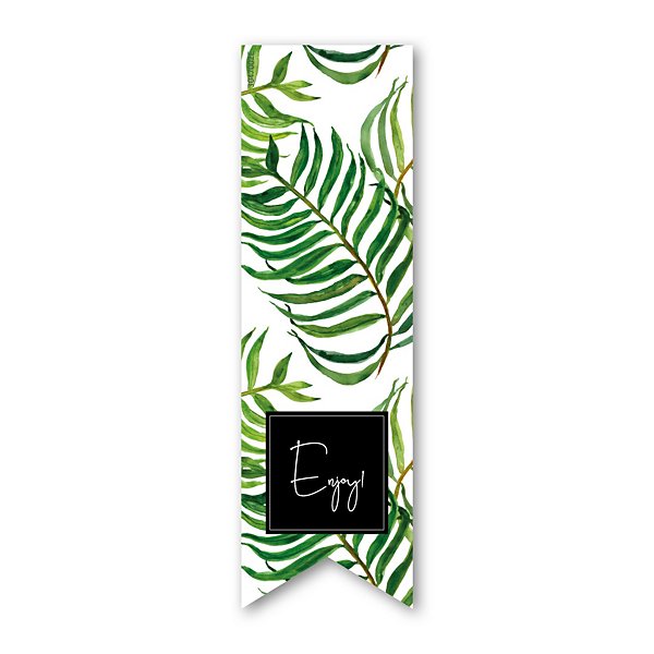 Langwerpige sluitsticker Engelse boodschap "For you" - 5