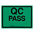 Large quality control labels, pass, 102x75mm, roll of 250 - 1