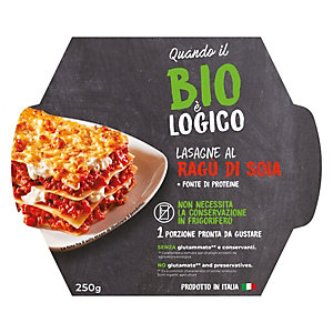 Lasagne Al Ragù di Soia Quando il Bio è Logico, 250 g