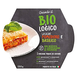 Lasagne Pomodoro e Basilico Quando il Bio è Logico, 250 g