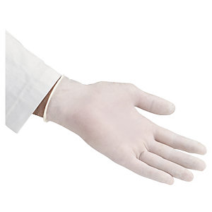 Latexové rukavice s pudrem