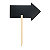 Lavagna Silhouette Stick Freccia con punta in legno di pino e 1 marcatore a gesso liquido incluso - 1