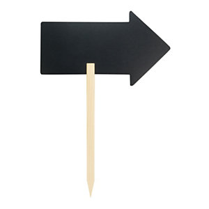 Lavagna Silhouette Stick Freccia con punta in legno di pino e 1 marcatore a gesso liquido incluso