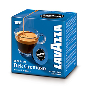 Lavazza A Modo Mio Dek Cremoso, Capsule per caffè, Decaffeinato, Espresso, Tostatura media, 16 dosi, 120 g (confezione 16 pezzi) Lavazza A Modo Mio Dek Cremoso, Capsule per caffè, Decaffeinato, Espresso, Tostatura media, 16 dosi, 120 g (confezione 16 pezzi)