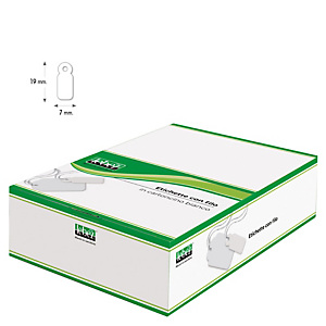 LEBEZ Etichette con filo A383 - 7 x 19 mm - bianco - Lebez - conf. 1000 pezzi LEBEZ Etichette con filo A383 - 7 x 19 mm - bianco - Lebez - conf. 1000 pezzi