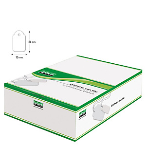 LEBEZ Etichette con filo A388 - 15 x 25 mm - bianco - conf. 1000 pezzi LEBEZ Etichette con filo A388 - 15 x 25 mm - bianco - conf. 1000 pezzi