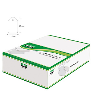 LEBEZ Etichette con filo A389 - 18 x 29 mm - bianco - Lebez - conf. 1000 pezzi LEBEZ Etichette con filo A389 - 18 x 29 mm - bianco - Lebez - conf. 1000 pezzi