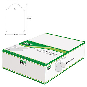 LEBEZ Etichette con filo A392 - 36x54 mm - bianco - conf. 500 pezzi LEBEZ Etichette con filo A392 - 36x54 mm - bianco - conf. 500 pezzi