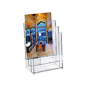 LEBEZ Portadepliant - plasticca trasparente - 23x33x14 cm LEBEZ Portadepliant - plasticca trasparente - 23x33x14 cm