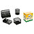 LEBEZ Set scrivania - 4 accessori - rete metallica - nero - 1