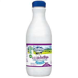 Leche Asturiana Semidesnatada SIN LACTOSA, 4 botellas 1,5 litros