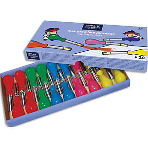 LEFRANC & BOURGEOIS LEFRANC BOURGEOIS Schoolpack de 20 pinceaux - mes premiers pinceaux - couleurs assorties LEFRANC & BOURGEOIS LEFRANC BOURGEOIS Schoolpack de 20 pinceaux - mes premiers pinceaux - couleurs assorties