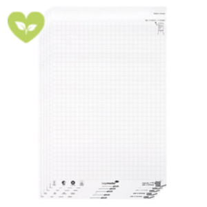 LEGAMASTER Blocco di ricambio per lavagne portablocco Sketch Eco, 20 fogli quadretti 2,5 cm, 65 x 98 cm, Bianco (confezione 5 pezzi) LEGAMASTER Blocco di ricambio per lavagne portablocco Sketch Eco, 20 fogli quadretti 2,5 cm, 65 x 98 cm, Bianco (confezione 5 pezzi)