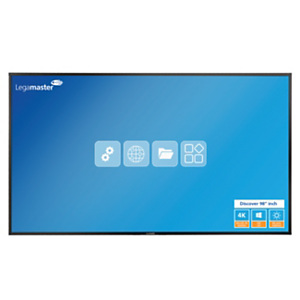 Legamaster Ecran affichage dynamique Discover 4K 98’’ + piètement mobile réglable électrique - Noir Legamaster Ecran affichage dynamique Discover 4K 98’’ + piètement mobile réglable électrique - Noir