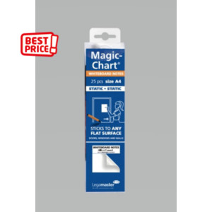 Legamaster Feuilles d'écriture électrostatiques Magic-Chart L.60 x H.80 cm - 25 feuilles blanches