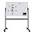 LEGAMASTER Lavagna mobile magnetica Unite, Superficie acciaio laccato, Cornice in alluminio, 100 x 150 cm, Bianco - 4