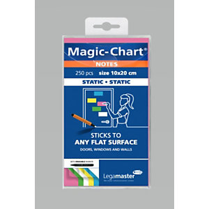 Legamaster Magic-Chart 250 feuilles10 x 20 cm - coloris assortis
