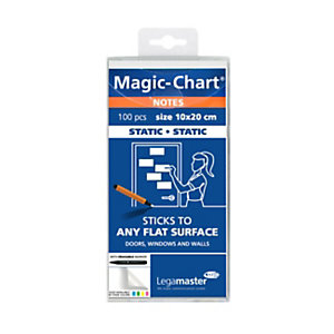 Legamaster Magic-Chart, bloc de feuilles, 10 x 20 cm, blanc