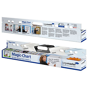 LEGAMASTER Magic-Chart-flipover elektrostatische schrijfvellen 600 x 800 mm inclusief 25 vellen en 1 Edding 330 permanente marker LEGAMASTER Magic-Chart-flipover elektrostatische schrijfvellen 600 x 800 mm inclusief 25 vellen en 1 Edding 330 permanente marker