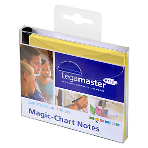 Legamaster Magic-Chart, notas, 10 x 10 cm, amarillo