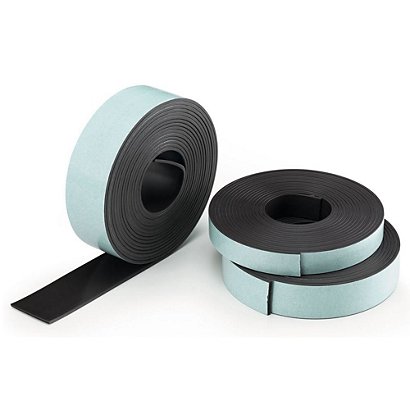 LEGAMASTER Magnetische tape, zelfklevend, 12,5 mm x 3 m, bruin