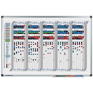 Legamaster Planning Hebdomadaire Magnetique Premium Surface En Acier Laque Cadre En Aluminium Anodise 900 X 600 Mm Blanc Plannings Murauxfavorable A Acheter Dans Notre Magasin
