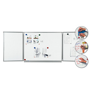 Legamaster Professional Pizarra blanca esmaltada para conferencias 90 x 120 - 240 cm Legamaster Professional Pizarra blanca esmaltada para conferencias 90 x 120 - 240 cm