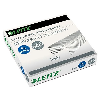 Leitz Agrafes Power Performance P6, 23/15 XL, boîte : 1 000 - 1