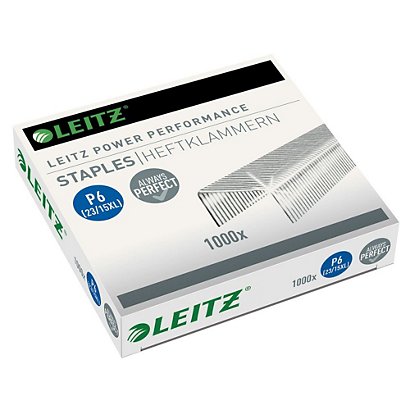 LEITZ Agrafes Power Performance P6, 23/15 XL, boîte : 1 000