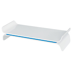 Leitz Base per monitor regolabile Leitz Ergo WOW, Bianco/Blu Leitz Base per monitor regolabile Leitz Ergo WOW, Bianco/Blu