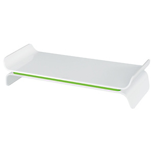 Leitz Base per monitor regolabile Leitz Ergo WOW, Bianco/Verde Leitz Base per monitor regolabile Leitz Ergo WOW, Bianco/Verde