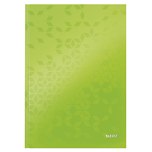 Leitz Blocco rilegato WOW A4, 80 fogli a quadretti, Copertina rigida plastificata, Verde lime Leitz Blocco rilegato WOW A4, 80 fogli a quadretti, Copertina rigida plastificata, Verde lime