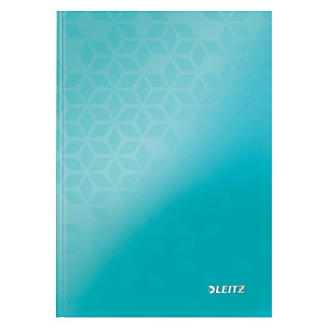 Leitz Blocco rilegato WOW A5, 80 fogli a quadretti, Copertina rigida plastificata, Acquamarina Leitz Blocco rilegato WOW A5, 80 fogli a quadretti, Copertina rigida plastificata, Acquamarina