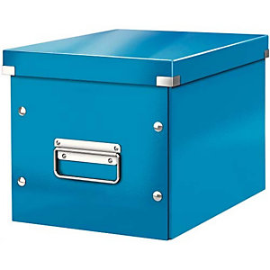 LEITZ Boîte Click & Store WOW cube, format Médium, bleu