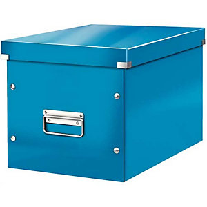 LEITZ Boîte Click & Store WOW cube, format Large, bleu