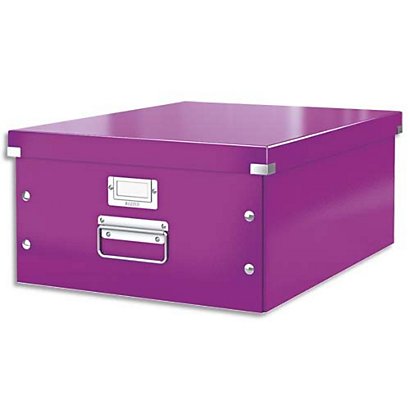 LEITZ Boîte Click & Store WOW, format Large A3, violet