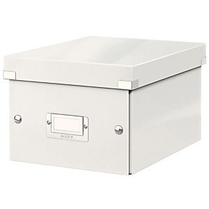 LEITZ Boîte de rangement Click & Store - Format A5 - Blanc LEITZ Boîte de rangement Click & Store - Format A5 - Blanc