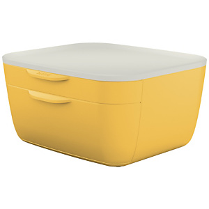 Leitz Buc de cajones Cosy, poliestireno, 251 x 275 x 143 mm, amarillo Leitz Buc de cajones Cosy, poliestireno, 251 x 275 x 143 mm, amarillo
