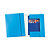 LEITZ Cartella con elastico WOW - cartoncino plastificato - 3 lembi - 25x35 cm - azzurro metal - 2