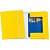 LEITZ Cartella con elastico WOW - cartoncino plastificato - 3 lembi - 25x35cm - giallo - 2
