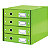 Leitz Cassettiera da scrivania Click & Store, 4 cassetti, Verde Lime - 1
