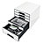 LEITZ Cassettiera Drawer Cabinet Cube 5 - 28,7 x 27 x 36,3 cm - bianco - 5