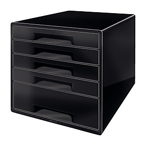 leitz cassettiera drawer cabinet cube 5 - nero