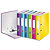 LEITZ Classeur à levier WOW 180°, A4, 5 cm, carton pelliculé, assorti de couleurs - 1